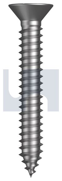 SCREW STS CSK PHIL ZINC 4 GA X 1/4 (6MM)